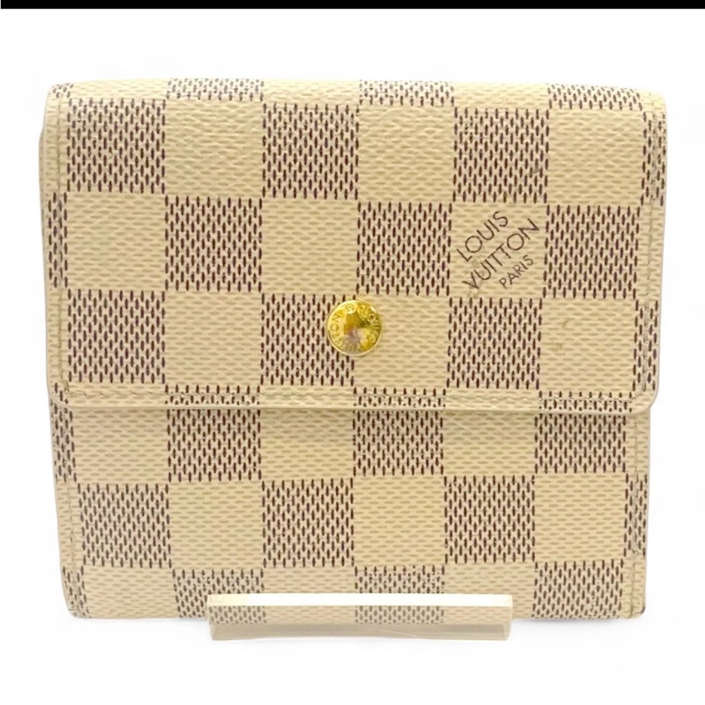 Louis Vuitton Damier Azur Elise Trifold Wallet